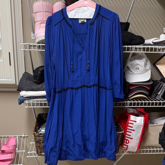 Maeve Royal Blue Long Sleeve Dress - Picture 1 of 4